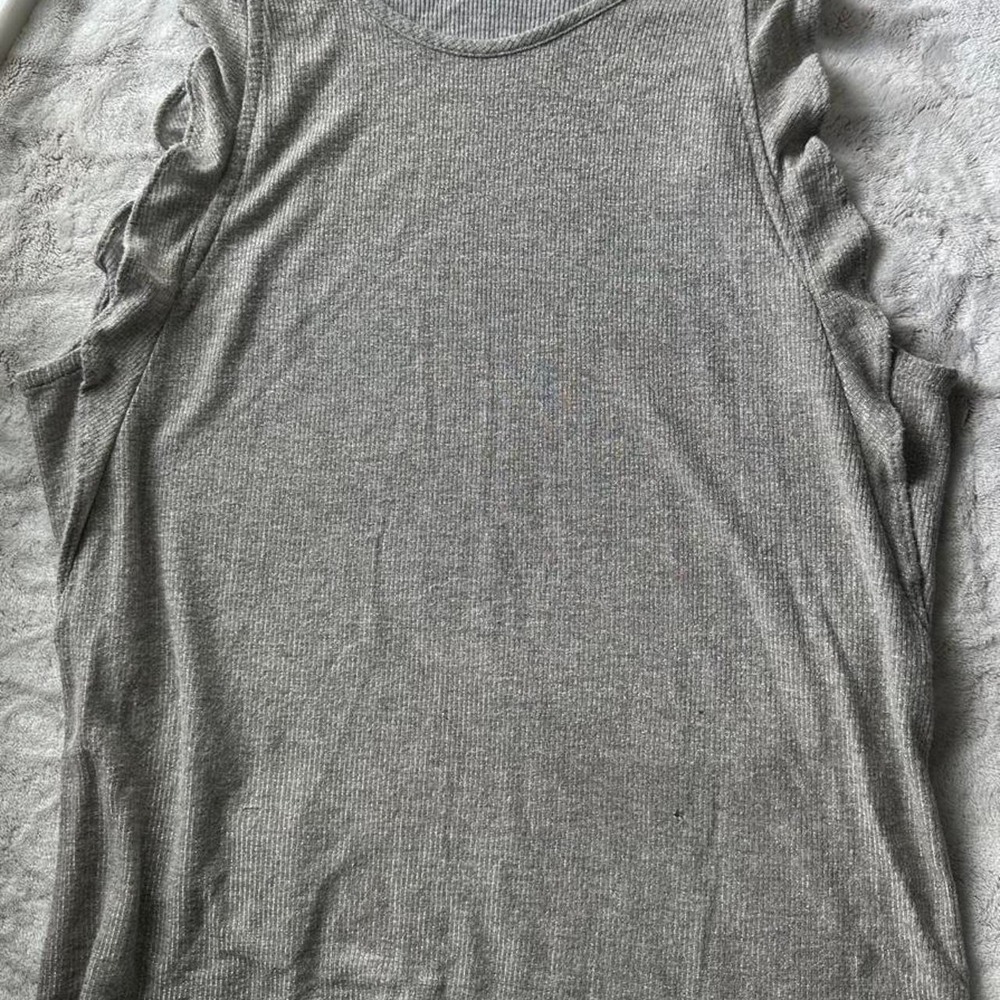 Modern Cowgirl Silver Metallic Ruffle Tank